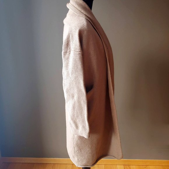 [SOLD] Babaton Thackeray Sweater Cardigan Coatigan Constant Camel - Picture 5 of 16